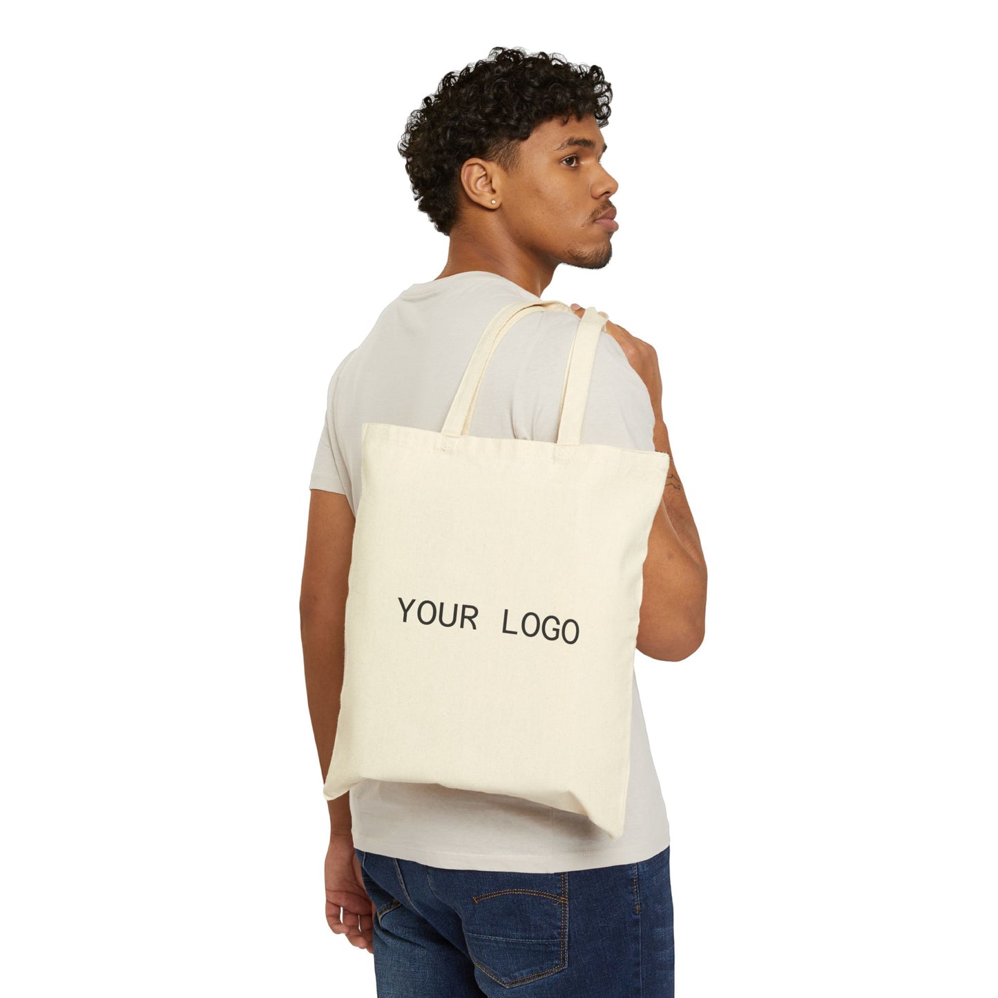 Customizable Cotton Canvas Tote Bag - Eco-Friendly, Reusable, Stylish Carry-All for Shopping, Gifts, Gym & Beach